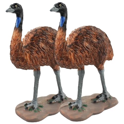 BRIGHTFUFU 2 Stücke Straußenschmuck Mini-Strauß-Figur Leopard kleine Straußfigur Ostrich Tiererkennung Fähigkeiten Kognitives Straußenmodell lebensechte Straußenfigur Plastik Brown BRIGHTFUFU 2 Stücke Straußenschmuck Mini-Strauß-Figur Leopard kleine Straußfigur Ostrich Tiererkennung Fähigkeiten Kognitives Straußenmodell lebensechte Straußenfigur Plastik Brown von BRIGHTFUFU