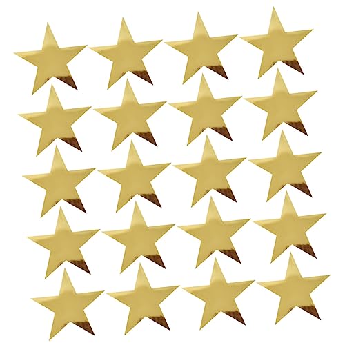 BRIGHTFUFU 20 Stück Goldene Papiersterne Dekorative Party Props für Unvergessliche Feiern für Hintergrund Wände und Fotorequisiten von BRIGHTFUFU