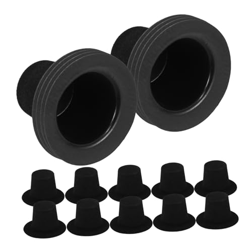 BRIGHTFUFU Bezaubernde Mini-mütze mit Flachem Zylinder Schneemann-Design 4 cm Schwarz für Jungen und Mädchen Puppen Haustiere Basteln Party-Dekorationen BRIGHTFUFU Bezaubernde Mini-mütze mit Flachem Zylinder Schneemann-Design 4 cm Schwarz für Jungen und Mädchen Puppen Haustiere Basteln Party-Dekorationen von BRIGHTFUFU