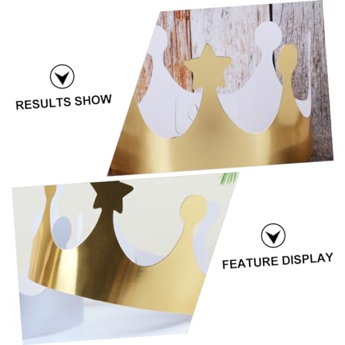 BRIGHTFUFU 20 Stück Teiliges Goldene Papierkronen Geburtstagskappen Stabile Partyhüte für Erwachsene Kostüm Zubehör Dekoration für Geburtstag Shower Themenfeiern BRIGHTFUFU 20 Stück Teiliges Goldene Papierkronen Geburtstagskappen Stabile Partyhüte für Erwachsene Kostüm Zubehör Dekoration für Geburtstag Shower Themenfeiern von BRIGHTFUFU