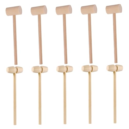 BRIGHTFUFU 20 Stück Teiliges Holzhammer Spielset für Leichtes Mallet Set mit Glatter Oberfläche Multifunktional für DIY Basteln und Seafood Fördert Hand Auge Koordination und BRIGHTFUFU 20 Stück Teiliges Holzhammer Spielset für Leichtes Mallet Set mit Glatter Oberfläche Multifunktional für DIY Basteln und Seafood Fördert Hand Auge Koordination und von BRIGHTFUFU