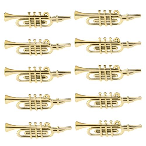 BRIGHTFUFU 20 Stücke Mini-Musikinstrument Aus Kunststoff Weihnachtsdekorationen Kreative Weihnachtsschmuck Für Baumgeschenk von BRIGHTFUFU