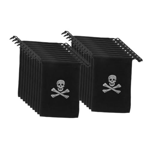 BRIGHTFUFU Halloween-partygeschenke: 24 Stück Piraten-verpackungsbeutel Trick-or-treat-beutetaschen Für Kinder von BRIGHTFUFU