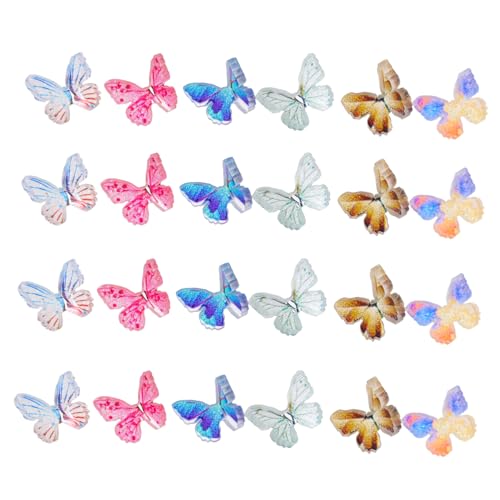 BRIGHTFUFU 24 Stück Miniatur-Schmetterling Puppe Flügel Miniaturen Blase Glockenspiel Schmetterlinge Schmetterlinge schmuck Micro Landscape Decor Schmetterlinge Dekoration Harz BRIGHTFUFU 24 Stück Miniatur-Schmetterling Puppe Flügel Miniaturen Blase Glockenspiel Schmetterlinge Schmetterlinge schmuck Micro Landscape Decor Schmetterlinge Dekoration Harz von BRIGHTFUFU