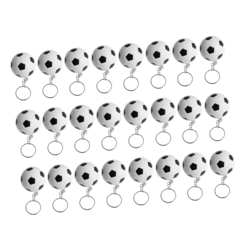BRIGHTFUFU 24 Stück Teiliges Fußball Schlüsselanhänger aus Langlebigem Material Kreative Einzigartige Schlüsselringe als und Dekoration für Männer und Frauen als Graduation Gift und von BRIGHTFUFU