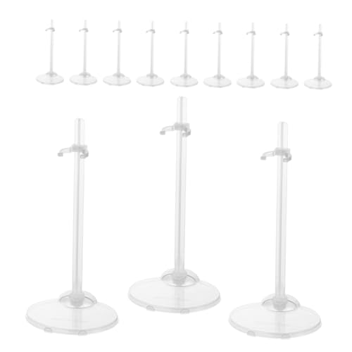 BRIGHTFUFU Robuster Puppenständer 24 Stück Puppenhalter Aus Kunststoff Eleganter Ständer Für Sammler von BRIGHTFUFU