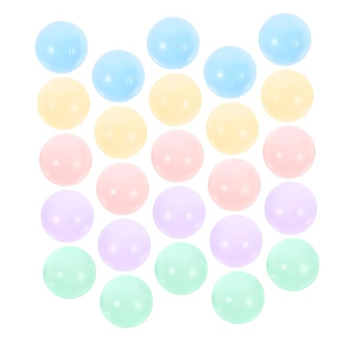 BRIGHTFUFU 25 Stück Bunte Kunststoff Ozeanbälle Sicheres für Planschbecken Spielzelte und BRIGHTFUFU 25 Stück Bunte Kunststoff Ozeanbälle Sicheres für Planschbecken Spielzelte und von BRIGHTFUFU