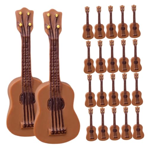 BRIGHTFUFU 25Stücke Gitarrenmodell Kreatives Puppenhaus Handgefertigte Requisite Detailreiche Instrumente Für Foto Requisiten Und Nostalgische Einrichtung Vielseitig von BRIGHTFUFU