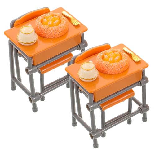 BRIGHTFUFU 2Sätze Schreibtisch Set mit Stühlen Teiliges Puppenhaus Möbel Set für Kreative DIY Dekoration und Fantasievolles Langlebig und Vielseitig Einsetzbar BRIGHTFUFU 2Sätze Schreibtisch Set mit Stühlen Teiliges Puppenhaus Möbel Set für Kreative DIY Dekoration und Fantasievolles Langlebig und Vielseitig Einsetzbar von BRIGHTFUFU
