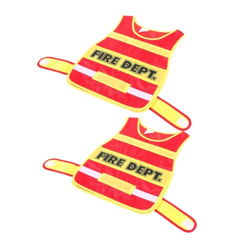 BRIGHTFUFU 2Stücke Feuerwehrmann Kostüm Für Teiliges Cosplay Mit Feuerwehrweste Für Rollenspiele Für Partys Bühnenauftritte Und Kreative Atmungsaktives Material BRIGHTFUFU 2Stücke Feuerwehrmann Kostüm Für Teiliges Cosplay Mit Feuerwehrweste Für Rollenspiele Für Partys Bühnenauftritte Und Kreative Atmungsaktives Material von BRIGHTFUFU