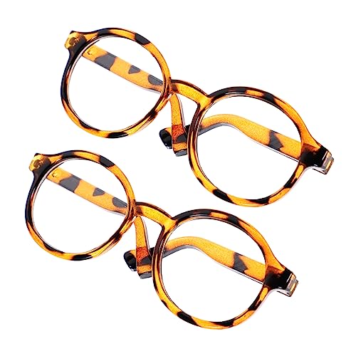BRIGHTFUFU 2Stücke Puppenbrille Für Tiermuster Transparente Spielzeugbrille Für Puppen Und Dress Up Requisiten Für Kreative Rollenspiele BRIGHTFUFU 2Stücke Puppenbrille Für Tiermuster Transparente Spielzeugbrille Für Puppen Und Dress Up Requisiten Für Kreative Rollenspiele von BRIGHTFUFU
