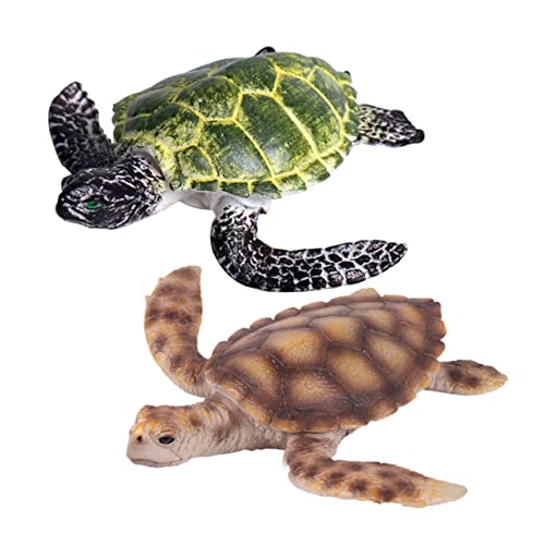 BRIGHTFUFU 2Stücke Realistische Schildkrötenfiguren Meerestier für Vielfältige Farben Große und Kleine Modelle für Deko und Lernen BRIGHTFUFU 2Stücke Realistische Schildkrötenfiguren Meerestier für Vielfältige Farben Große und Kleine Modelle für Deko und Lernen von BRIGHTFUFU