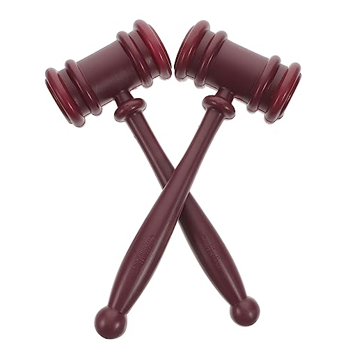 BRIGHTFUFU 2Stücke Richterhammer Mallet für Rollenspiele Karneval Mottopartys Kreative Schläge und Handtrainingsübungen für Langlebig und Praktisch der Anwendung von BRIGHTFUFU
