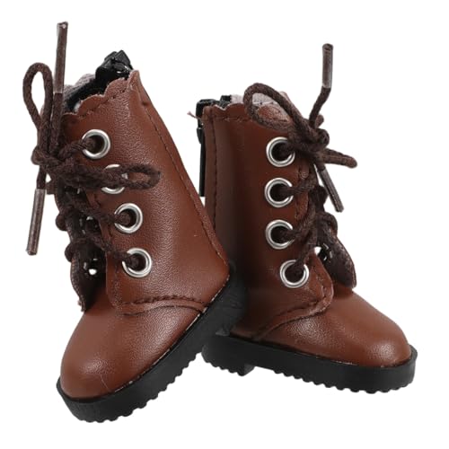 BRIGHTFUFU 2Stücke Schuhe Hohe Top Süße Stiefel Für Bjd Puppen Austauschbare Plüsch Puppenkleidung Hochwertige Braune Stiefel BRIGHTFUFU 2Stücke Schuhe Hohe Top Süße Stiefel Für Bjd Puppen Austauschbare Plüsch Puppenkleidung Hochwertige Braune Stiefel von BRIGHTFUFU