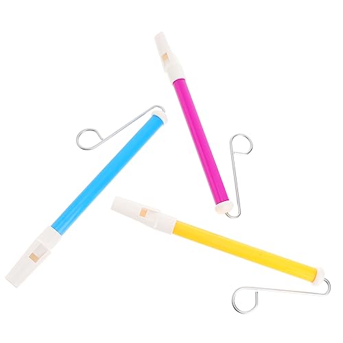 BRIGHTFUFU 3 Stück Teiliges Slide Whistle Musikinstrument für Kreatives Langlebiges Kunststoffspielzeug mit Metallgleitstab Fördert Hörvermögen und Koordination für Geburtstage und Feiertage von BRIGHTFUFU