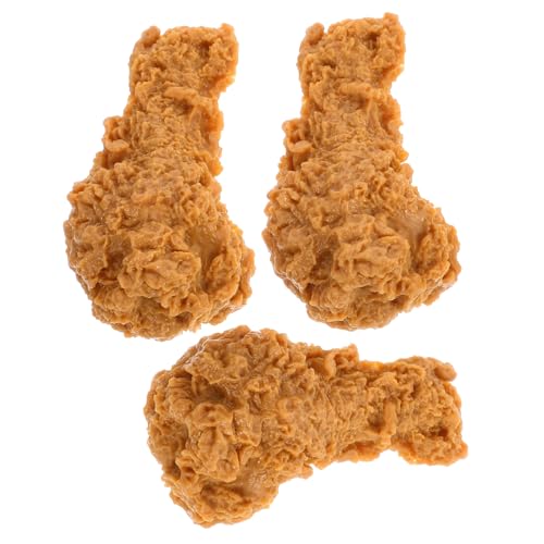 BRIGHTFUFU 3 Stück simuliertes Essen künstliches Lebensmittelmodell künstliche Nahrung gefälscht Beine Simulation gebraten verschleißfester Hähnchenschenkel lebensechte Hähnchenkeulen PVC BRIGHTFUFU 3 Stück simuliertes Essen künstliches Lebensmittelmodell künstliche Nahrung gefälscht Beine Simulation gebraten verschleißfester Hähnchenschenkel lebensechte Hähnchenkeulen PVC von BRIGHTFUFU