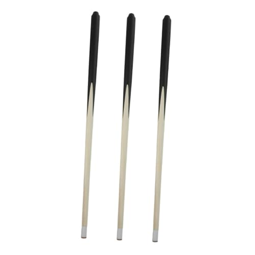 BRIGHTFUFU 3 Stücke Mini Billard Spielzeug Jungen Kurze Queue Jungen und Mädchen Pool Queues Hartholz Billard Sticks Pool Tisch Zubehör von BRIGHTFUFU