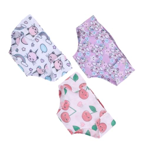 BRIGHTFUFU 3 Stücke Kleidung Zubehör Baby Dekorative Ersatz Baby Unterhose von BRIGHTFUFU