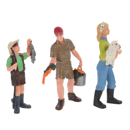 BRIGHTFUFU 3 Stücke Miniatur Humanmodelle Kleine Figuren DIY Zubehör Mini People Models von BRIGHTFUFU