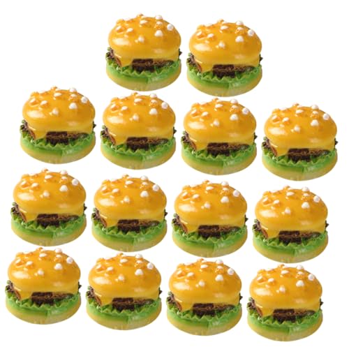 BRIGHTFUFU 30 Stück Simulationsburger Mini-haarschneidemaschinen Cake Pop Deko Restaurant Gefälschtes Essen Küchenrequisiten Für Zu Hause Burger-Modelle Burger-Requisite Harz Yellow BRIGHTFUFU 30 Stück Simulationsburger Mini-haarschneidemaschinen Cake Pop Deko Restaurant Gefälschtes Essen Küchenrequisiten Für Zu Hause Burger-Modelle Burger-Requisite Harz Yellow von BRIGHTFUFU