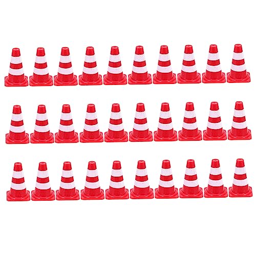 BRIGHTFUFU Künstlerisches Wissensspielzeug Für Kinder Kinder-verkehrskegel Verkehrszeichen-Set Simulations-verkehrskegel Mini-straßensperren-Spielzeug Verkehrszeichen-Set von BRIGHTFUFU