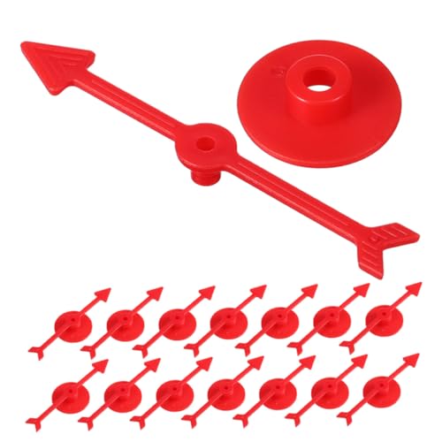 BRIGHTFUFU 30 Stück Teiliges Kunststoff Spielzeiger Rot Drehbarer Brettspiel Zeiger Zubehör für Spielspaß und Vielseitige Spielanwendungen BRIGHTFUFU 30 Stück Teiliges Kunststoff Spielzeiger Rot Drehbarer Brettspiel Zeiger Zubehör für Spielspaß und Vielseitige Spielanwendungen von BRIGHTFUFU