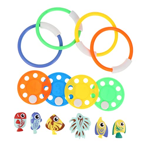 BRIGHTFUFU 3Sätze Unterwasser Tauchspielzeug Für Pool Mit Fischen Tauchringen Und Tauchfliegern Zubehör Für Tauchtraining Und Spielspaß BRIGHTFUFU 3Sätze Unterwasser Tauchspielzeug Für Pool Mit Fischen Tauchringen Und Tauchfliegern Zubehör Für Tauchtraining Und Spielspaß von BRIGHTFUFU