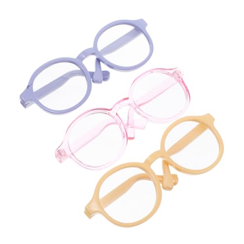 BRIGHTFUFU 3St Puppenbrille Zubehör Brille Linsenbrille Promi-Brille Spielzeugbrille Accessoires für Puppen Requisiten Neuheit Brille tun so, als ob sie eine Brille hätten Plastik BRIGHTFUFU 3St Puppenbrille Zubehör Brille Linsenbrille Promi-Brille Spielzeugbrille Accessoires für Puppen Requisiten Neuheit Brille tun so, als ob sie eine Brille hätten Plastik von BRIGHTFUFU