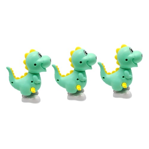 BRIGHTFUFU 3Stücke Teiliges Wind Up Dinosaurier Kreatives Cartoon Design Fördert die Hand Augen Koordination Langlebig und Sicher für Interaktives von BRIGHTFUFU