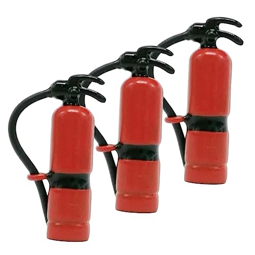 BRIGHTFUFU Set Mit 3 Mini-feuerlöschern Für Die Puppenhausdekoration Realistische Mini-hauswerkzeuge Fotografie-Requisiten Für Die Dekoration Von Anhängern Aus Legierung von BRIGHTFUFU