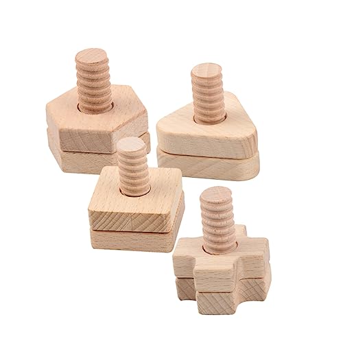 BRIGHTFUFU 4 Sätze Schraube Gepaarte Bausteine Holzschraubenspielzeug Schraubenspielzeug Anziehen Von Schraubenspielzeug Schraube Installieren Nuss-Montage- Birke BRIGHTFUFU 4 Sätze Schraube Gepaarte Bausteine Holzschraubenspielzeug Schraubenspielzeug Anziehen Von Schraubenspielzeug Schraube Installieren Nuss-Montage- Birke von BRIGHTFUFU