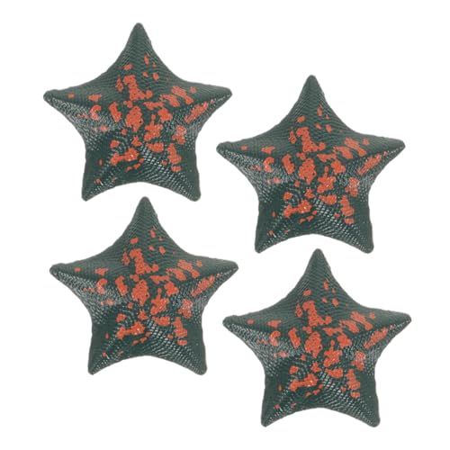 BRIGHTFUFU 4stücke Künstliche Seesterne Deko Für Strand Und Pool-Themen Realistische Meerestier Modelle Aus Hochwertigem Spiele Und Dekoration Attraktive Ocean Animal Figuren von BRIGHTFUFU