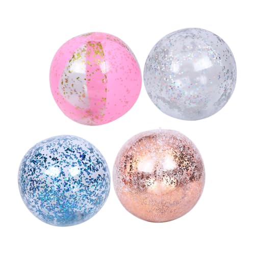 BRIGHTFUFU 4stücke Aufblasbare Strandbälle Mit Glitzer Leuchtende Farben Für Poolpartys Gartenfeste Und Strandaktivitäten Sicheres Pvc-material BRIGHTFUFU 4stücke Aufblasbare Strandbälle Mit Glitzer Leuchtende Farben Für Poolpartys Gartenfeste Und Strandaktivitäten Sicheres Pvc-material von BRIGHTFUFU