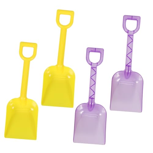 BRIGHTFUFU 4 Stück Strandschaufel-Set Sandspielzeug gartenwerkzeug Strandspielzeug zum Graben strandspielzeug Set Sandkastenspielzeug Strandsandspielzeug Sandschaufel Plastik von BRIGHTFUFU