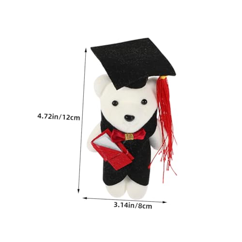 BRIGHTFUFU 4 Stück Teiliges Abschlussbär Plüschtier mit Mütze Weiche Kuscheltier Dekoration für Abschlussfeier und Festlicher Cartoon Bouquet Verpackung für Partybedarf BRIGHTFUFU 4 Stück Teiliges Abschlussbär Plüschtier mit Mütze Weiche Kuscheltier Dekoration für Abschlussfeier und Festlicher Cartoon Bouquet Verpackung für Partybedarf von BRIGHTFUFU