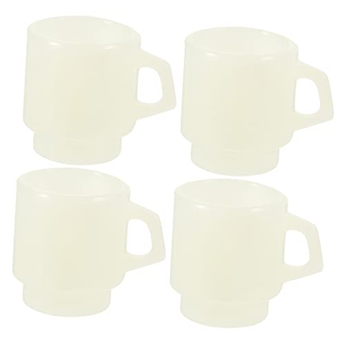 BRIGHTFUFU 4 Stück Teiliges Miniatur Becher aus Hochwertigem Realistische Miniatur für Puppenhaus Küche Winzige Dekoration für Esszimmer von BRIGHTFUFU
