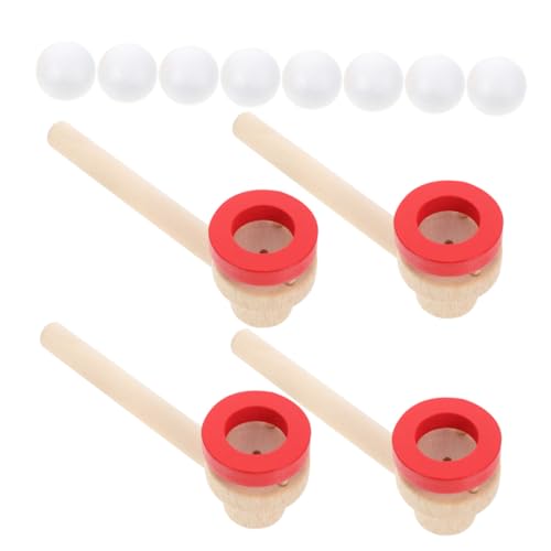 BRIGHTFUFU 4 Stück Teiliges Schwebendes Ballpustespiel aus Holz Fördert Gleichgewicht und Koordination Pädagogisches Atemtraining für Erwachsene Geburtstagsgeschenk Interaktives BRIGHTFUFU 4 Stück Teiliges Schwebendes Ballpustespiel aus Holz Fördert Gleichgewicht und Koordination Pädagogisches Atemtraining für Erwachsene Geburtstagsgeschenk Interaktives von BRIGHTFUFU