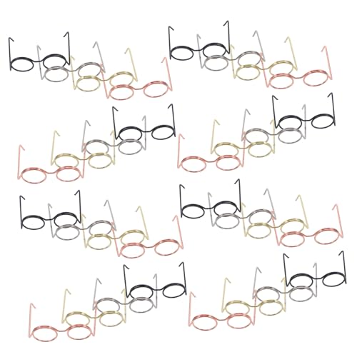 BRIGHTFUFU 40 Stück Mini -rahmenbrille Brillendekore Zum Anziehen Requisiten Für Kinderbrillen Lustige Brillenspielzeuge Bastelbrille Partybrille Puppenhauszubehör Stahldraht BRIGHTFUFU 40 Stück Mini -rahmenbrille Brillendekore Zum Anziehen Requisiten Für Kinderbrillen Lustige Brillenspielzeuge Bastelbrille Partybrille Puppenhauszubehör Stahldraht von BRIGHTFUFU