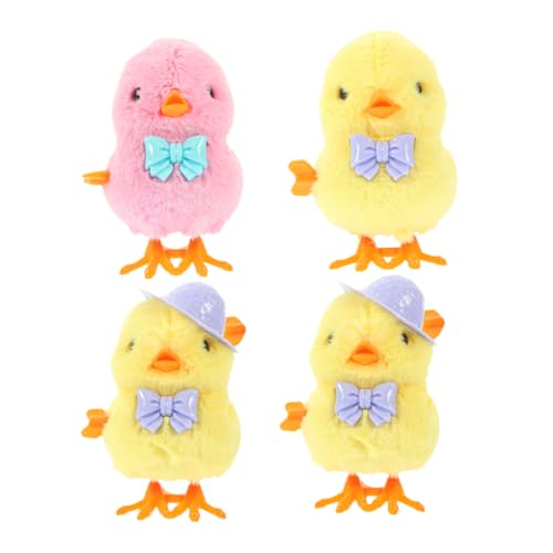 BRIGHTFUFU 4Stücke Aufziehküken für Niedliches Huhn für Ostern Plüsch Küken Eierkorbfüller Lustiges für Jungen BRIGHTFUFU 4Stücke Aufziehküken für Niedliches Huhn für Ostern Plüsch Küken Eierkorbfüller Lustiges für Jungen von BRIGHTFUFU