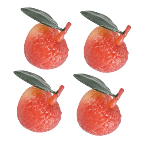 BRIGHTFUFU 4Stücke Künstliche Obstdekorationen Teiliges Lebensechte Früchte für Tischdeko Langlebig für Märkte Pädagogische Zwecke und Fotografie Requisiten von BRIGHTFUFU