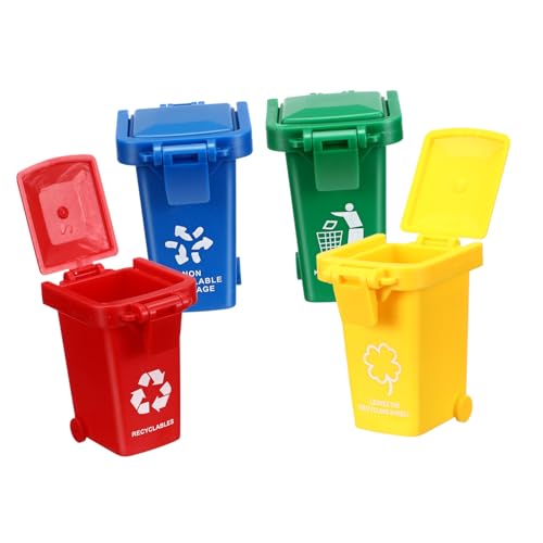 BRIGHTFUFU 4Stücke Müllbehälter mit Deckel Pädagogisches Müllsortierspielzeug für Lernspielzeug zur Kognitiver Fähigkeiten und Langlebiges Design für Kreative BRIGHTFUFU 4Stücke Müllbehälter mit Deckel Pädagogisches Müllsortierspielzeug für Lernspielzeug zur Kognitiver Fähigkeiten und Langlebiges Design für Kreative von BRIGHTFUFU