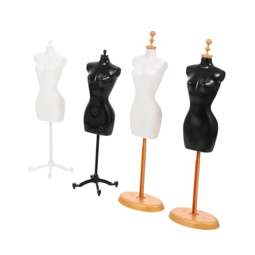 BRIGHTFUFU 4Stücke Puppen Kleid Formulare Teiliges Kleidung Display Rack Für Puppenkleider Modelle Schmuck Und Stabil Sicher Und Langlebig von BRIGHTFUFU