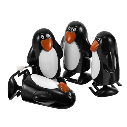 BRIGHTFUFU 4Stücke Weihnachts Pinguin Aufziehspielzeug Mini Figurinen mit Aufziehmechanismus für Feiertagsdekoration und Interaktive Spiele für BRIGHTFUFU 4Stücke Weihnachts Pinguin Aufziehspielzeug Mini Figurinen mit Aufziehmechanismus für Feiertagsdekoration und Interaktive Spiele für von BRIGHTFUFU