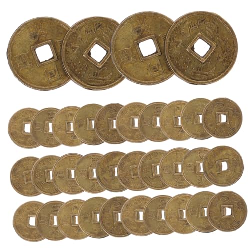 BRIGHTFUFU 5 Kupfermünzenmodellzubehör Mini-kupfermünze Miniatur-münzmodell Miniatur-kupfermünzenspielzeug Mini- -münzgeld Mini-hausschmuck Simulierte Gelddekore Aus Kupfer Legierung von BRIGHTFUFU