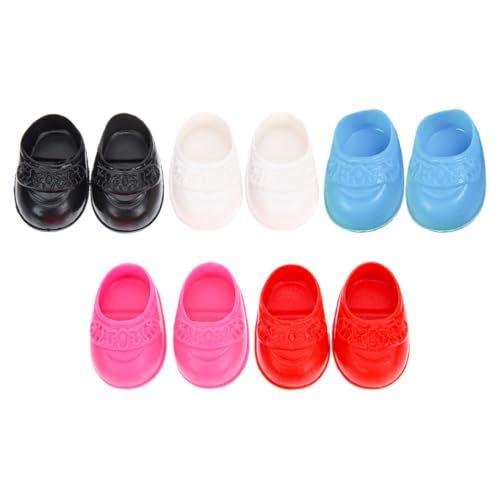 BRIGHTFUFU 5 Paare Miniaturschuhe für Puppen Flache Schuhe aus Realistische Designs für Puppenhaus Dekoration Niedliche Mini Schuhe für Miniatur Landschaften BRIGHTFUFU 5 Paare Miniaturschuhe für Puppen Flache Schuhe aus Realistische Designs für Puppenhaus Dekoration Niedliche Mini Schuhe für Miniatur Landschaften von BRIGHTFUFU