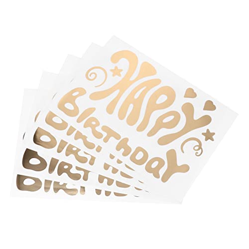 BRIGHTFUFU 5 Stücke Geburtstag Party Ballon Decals Muster Dekorative Aufkleber Set Für Jungen Und Mädchen Feier von BRIGHTFUFU