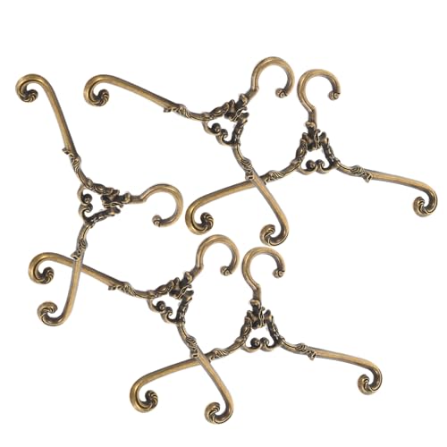 BRIGHTFUFU 5 Stück Mini Kleiderbügel für Puppen Teiliges Lange Metallkleiderbügel für Puppenkleidung Puppenhaus Zubehör und Garderobe Stabil und Langlebig von BRIGHTFUFU