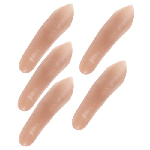 BRIGHTFUFU 5 Stück Teiliges Set Realistische Extra Lange Zauberfinger Requisiten Authentisches Material für und Filmauftritte Distinctive Cosplay und Performance Zubehör für Besondere Tricks BRIGHTFUFU 5 Stück Teiliges Set Realistische Extra Lange Zauberfinger Requisiten Authentisches Material für und Filmauftritte Distinctive Cosplay und Performance Zubehör für Besondere Tricks von BRIGHTFUFU