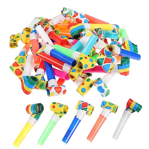 BRIGHTFUFU 50 Stk. Blasrolle Gebläse Streamer Aufkleber Geburtstag Blues Papierausbrüche Pfeifgeräusche Partyhörner Für Papierbläser Lustige Party-blowouts Plastik BRIGHTFUFU 50 Stk. Blasrolle Gebläse Streamer Aufkleber Geburtstag Blues Papierausbrüche Pfeifgeräusche Partyhörner Für Papierbläser Lustige Party-blowouts Plastik von BRIGHTFUFU