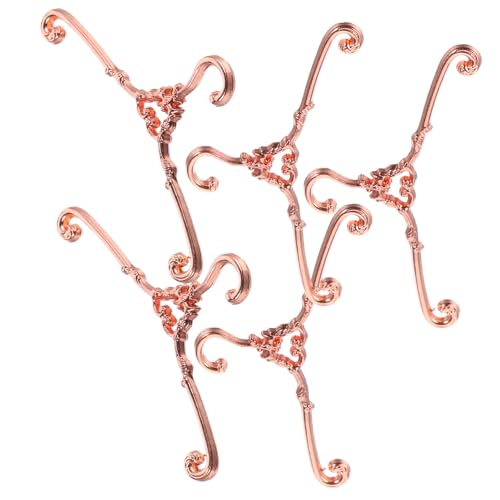 BRIGHTFUFU 5Stücke Puppen Kleiderbügel Hochwertige Kleiderbügel Für Puppenoutfits Retro Kleiderbügel Roségold Für Puppenhaus Zubehör BRIGHTFUFU 5Stücke Puppen Kleiderbügel Hochwertige Kleiderbügel Für Puppenoutfits Retro Kleiderbügel Roségold Für Puppenhaus Zubehör von BRIGHTFUFU